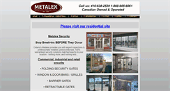 Desktop Screenshot of metalexsecurity.com